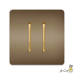 کلید و پریز آسیا مدل کریستال بژ - Image 2
